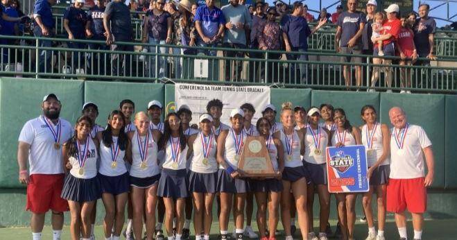 Three in a Row: Centennial tennis brings home another state title