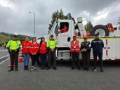 Se integran autoridades para garantizar seguridad a viajeros en vía Pasto