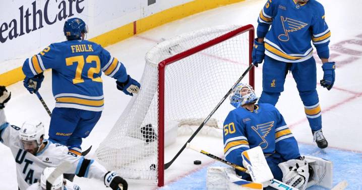 First-period struggles, home-ice woes continue to mount for Blues in loss to Utah