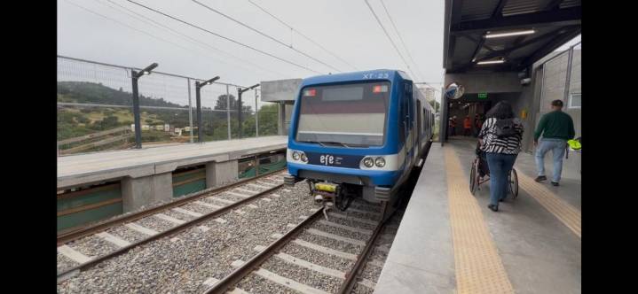 Avance de obra superior al 90%: Estación Valencia: EFE Valparaíso inicia pruebas operacionales