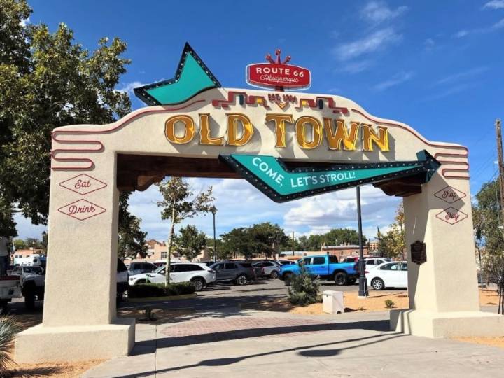 Old Town Albuquerque gets new sign to celebrate Route 66 Centennial