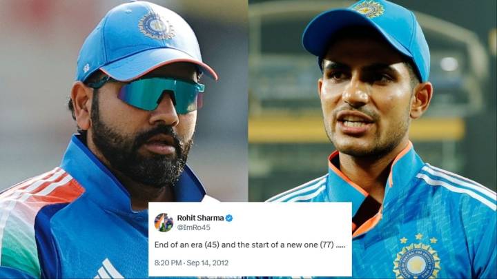 Rohit Sharma's 13-Year-Old '45-77' Tweet Goes Viral After Shubman Gill Replaces Him As ODI Captain