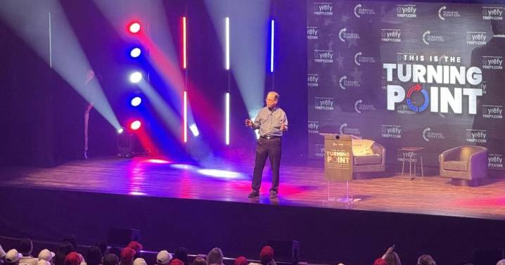 Braun rallies students at packed Turning Point USA event at Indiana University