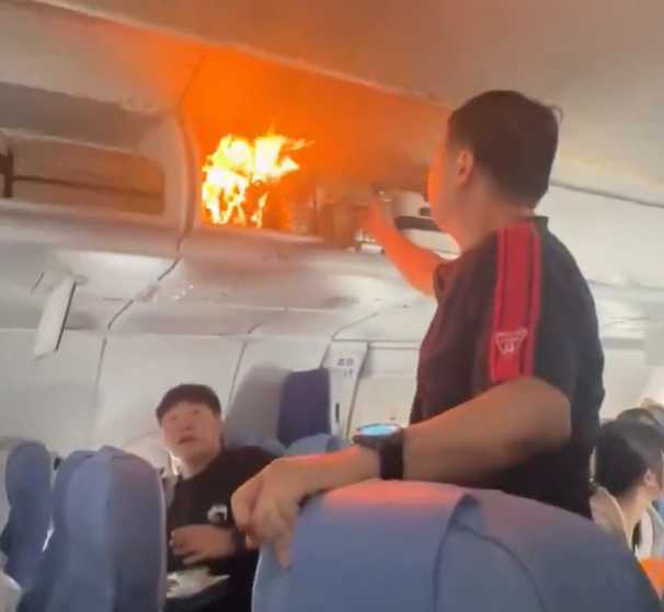 Flight from Hangzhou to Seoul Makes Emergency Landing After Lithium Battery Fire