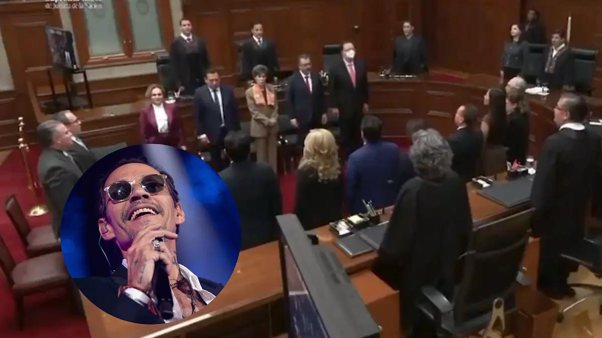 Marc Anthony suena en lugar del Himno Nacional en la SCJN