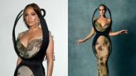 Jennifer Lopez Gets Dramatic in Harris Reed for 'Spider Woman' in NYC