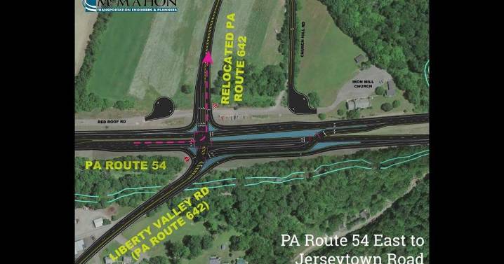 New configuration of Danville Route 54, 642 intersection first of its kind in PA