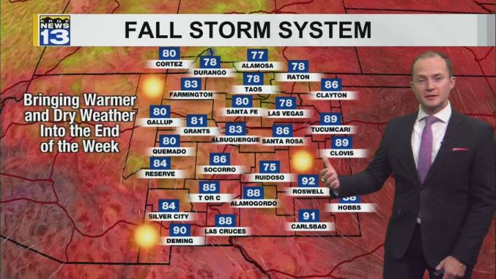 Temperatures warm up into the end of this week