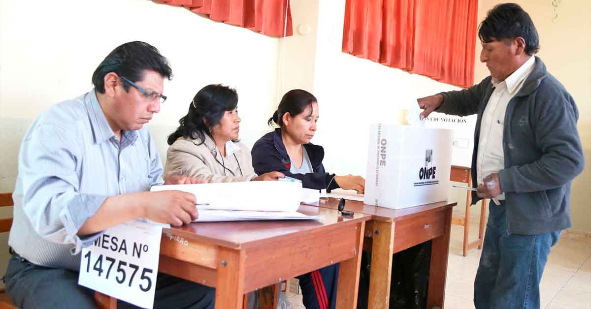 ONPE entregará S/120 a miembros de mesa que participaron en Elecciones Municipales Complementarias 2025