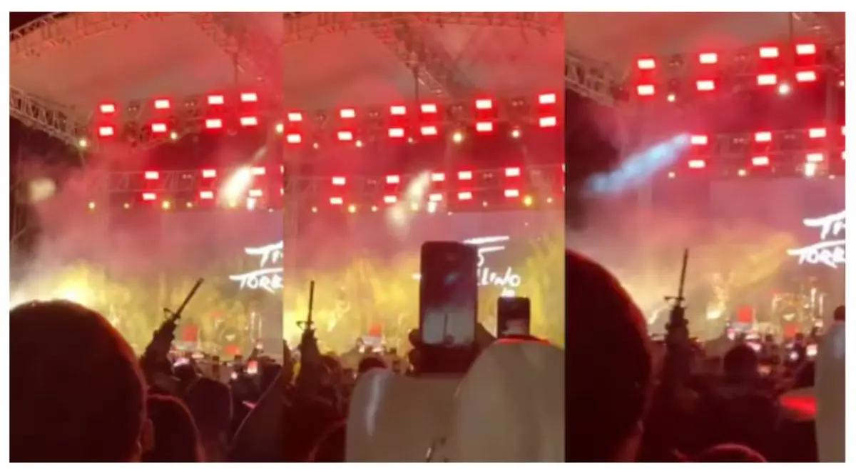 Hombre dispara una metralleta en pleno concierto de Tito Torbellino Jr. en Guanajuato