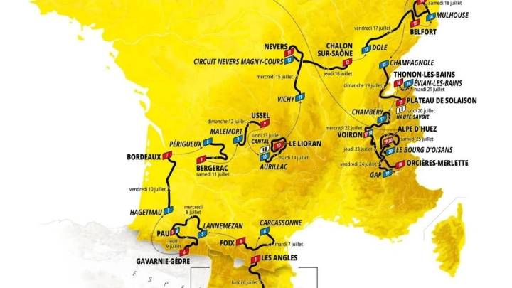 El Tour de Francia 2026 irá de Barcelona a París con doble cita en el Alpe d'Huez