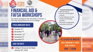 Multiple FAFSA workshops scheduled for November and December