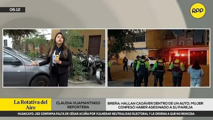 Permanece detenida la mujer que confesó haber matado a su esposo y escondido el cadáver en un auto en Breña
