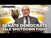 Senate Democrats talk health care as shutdown hits 29th day