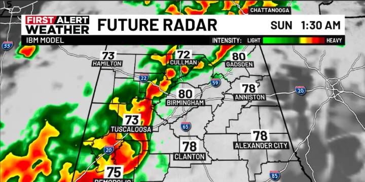 First Alert Weather: New data showing rain, storms late Saturday night