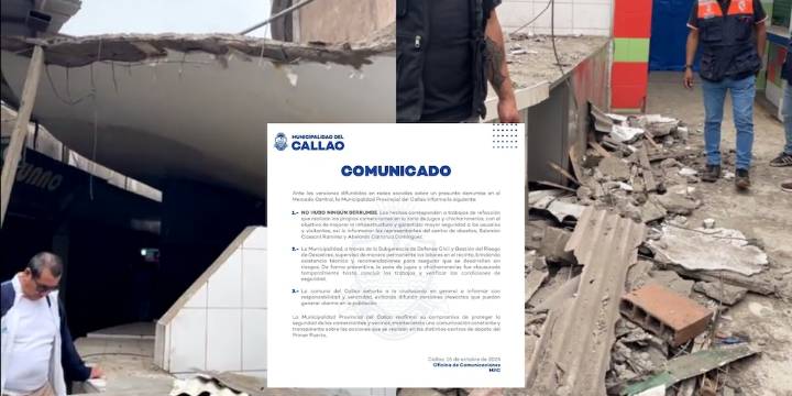 Municipalidad del Callao desmiente supuesto derrumbe en el Mercado Central: ¿qué sucedió?