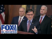 WATCH LIVE: Speaker Johnson, GOP leaders hold press conference as shutdown nears one month