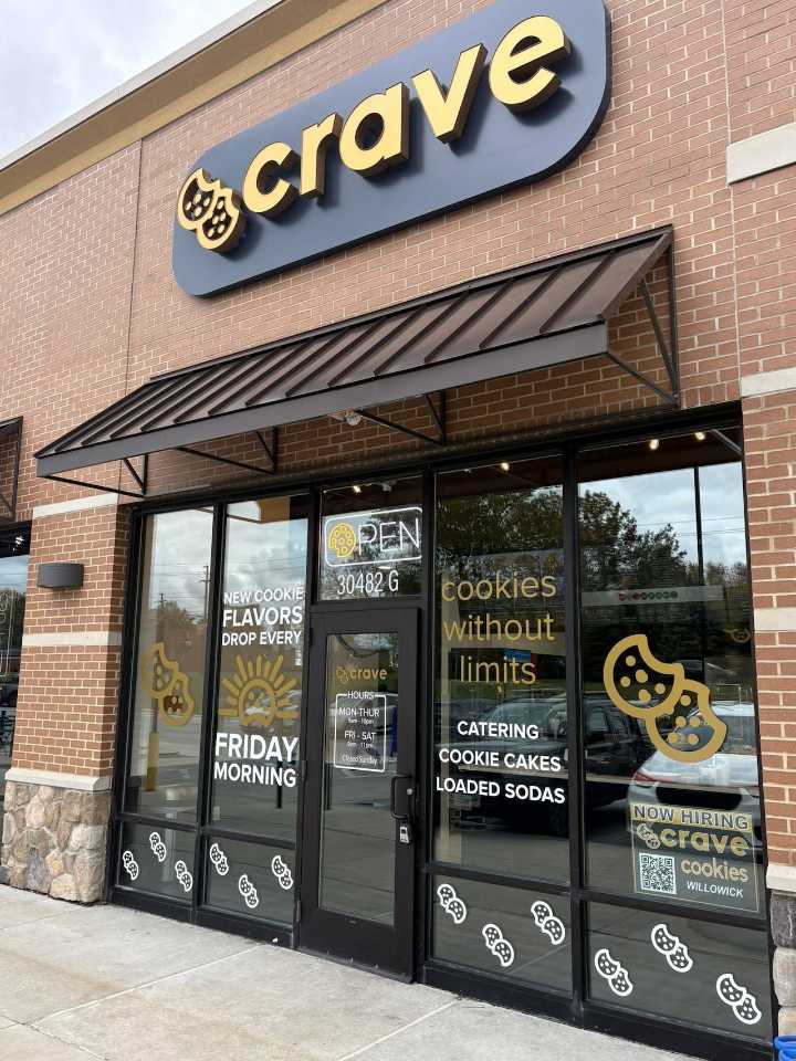 Crave Cookies opens in Willowick with gourmet treats, loaded drinks