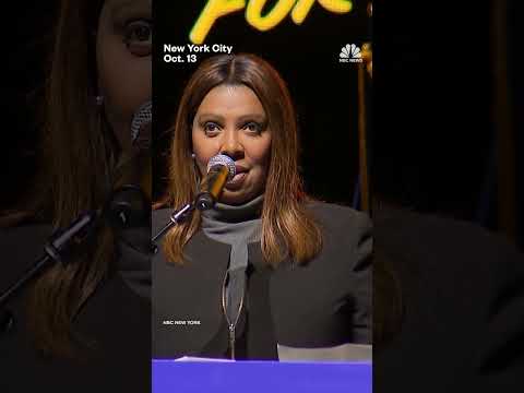 Letitia James speaks at Mamdani rally after indictment