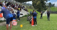 La barra del Once Caldas y el reclamo para técnicos y jugadores antes de recibir a Unión Magdalena
