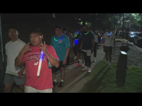 Latino-founded run club hosts glow-in