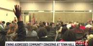 Ewing addresses community concerns at town hall