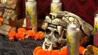 Unique altars at Arte Américas for Día de Muertos