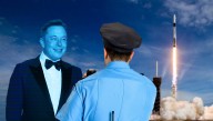 California Police Attempt To Arrest Elon Musk's Holographic Decoy As Real Musk Escapes On Rocket To Mars