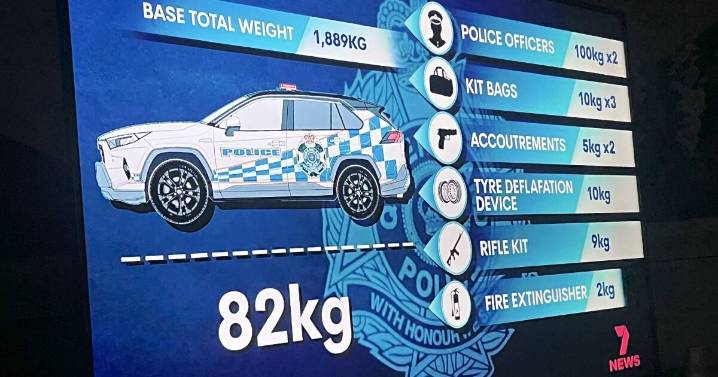 Payload of Toyota RAV4 police cars a risk, says union