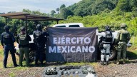 Un fusil y más de cuatro kilos de droga son asegurados por la SSP en Uruapan