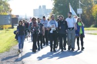 Students trek across Serbia to campaign for station collapse victims ahead of anniversary