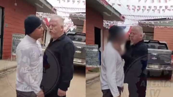 “¡Extranjeros cu...!”: Hombre armado se viralizó tras desatar su furia contra repartidores de delivery