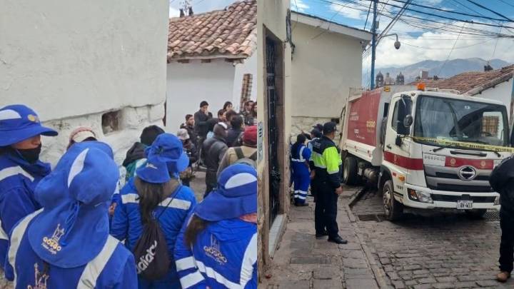 Tragedia en Cusco: trabajador municipal de limpieza muere atropellado por camión de basura