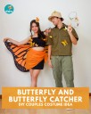 Butterfly and Butterfly Catcher Costume Idea for Couples