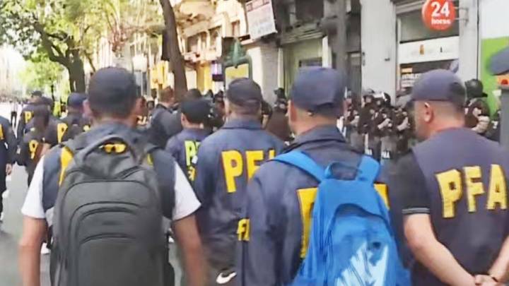 Otra vez: desmedido operativo policial en la marcha de jubilados frente al Congreso