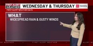 Widespread rain arrives Wednesday