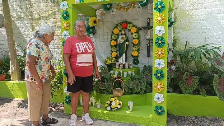 Celebran a San Judas Tadeo en calles y hogares de Escuinapa