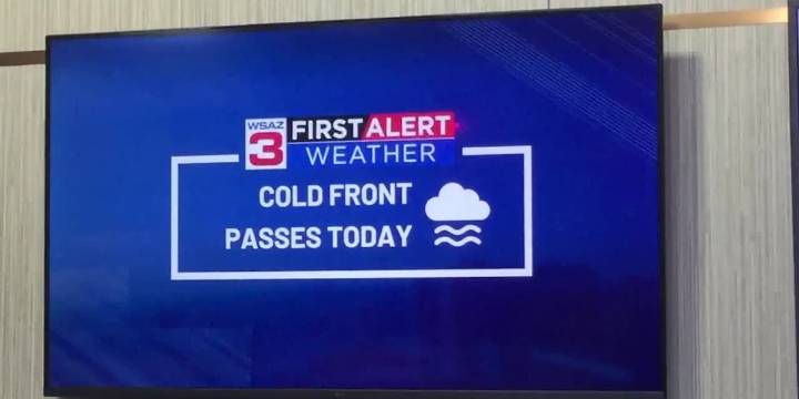 First Alert Weather: A few showers ahead of a cold front, how cold will it get?