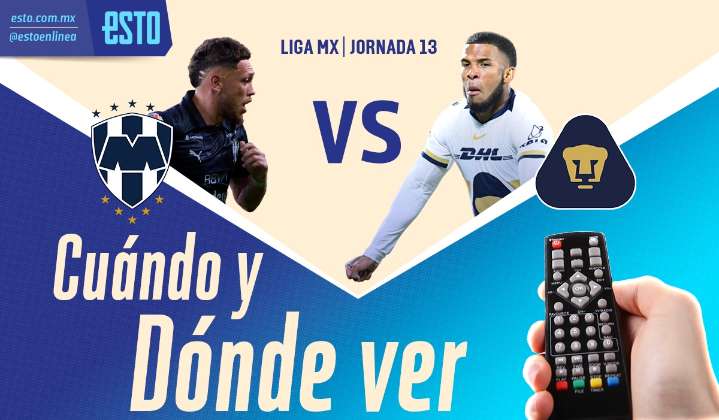 Monterrey vs Pumas: ¿Cuándo y donde ver el partido de la jornada 13 del Apertura 2025?
