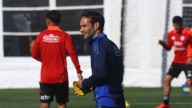 Sebastián Miranda atiende a los medios en la previa del amistoso con Perú