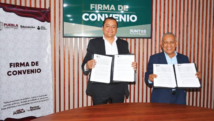 Gobierno de Texmelucan e IEEA firman convenios de colaboración en beneficio de adultos