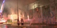 Cleveland firefighters battle warehouse fire on city’s East side