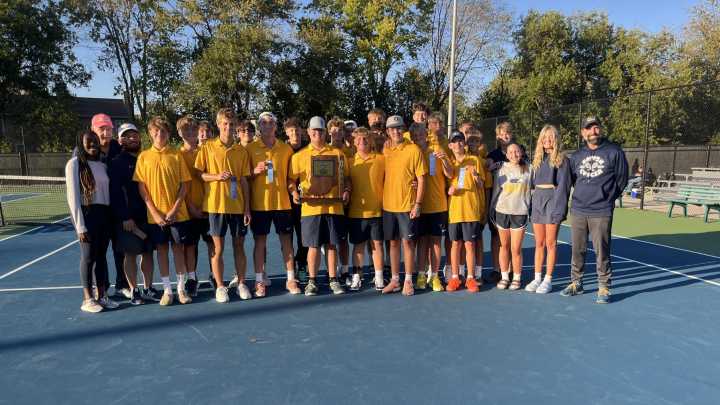 Delta boys tennis wins first IHSAA regional title since 2022