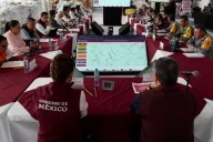 Claudia Sheinbaum supervisa trabajos en Hidalgo tras intensas lluvias junto al gobernador Julio Menchaca