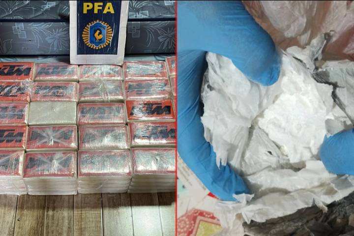 Incautaron más de 280 kilos de cocaína y detuvieron a un narco peruano