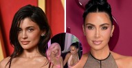Kylie Jenner and Kim Kardashian Nearly Spill Out of Their Latex Dresses: Hot Photos
