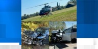 Two hurt in crash on Hwy 490