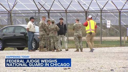 National Guard Chicago news: Judge to consider extension of order temporarily blocking National Guard in Chicago area