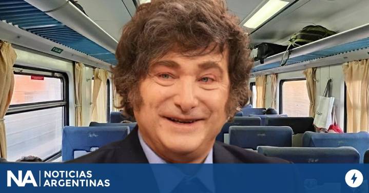 Javier Milei activó un tren VIP para viajar a Pilar y José C. Paz con aire acondicionado y asientos de avión