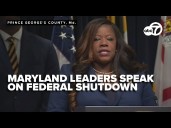 Prince George’s County, Maryland leaders outline federal shutdown impact